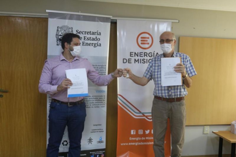Firma de adenda entre Energía de Misiones y la secretaría de Energía de la Provincia