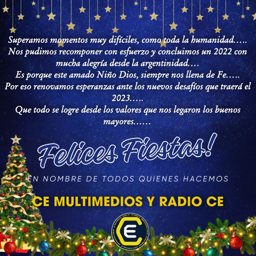 Ce Multimedios con los mejores deseos para estas Fiestas de Fin de año