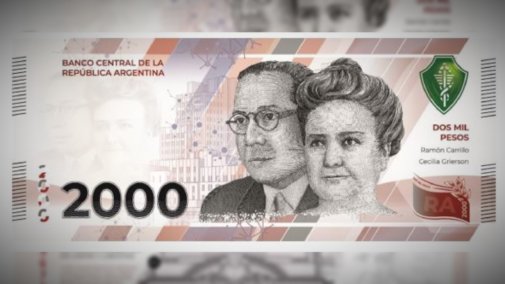 Argentina: Empieza a circular el billete de $ 2000, el de mayor denominación