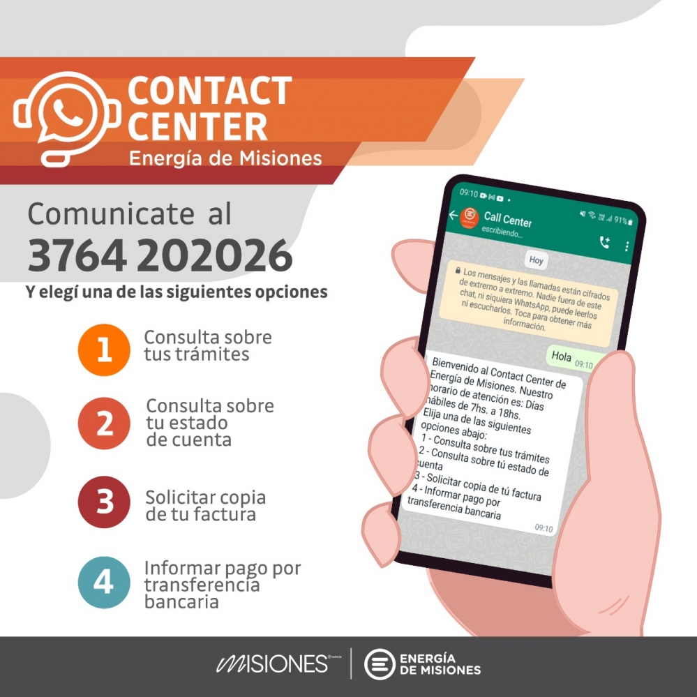 “CONTACT CENTER”: La nueva herramienta digital de Energía de Misiones