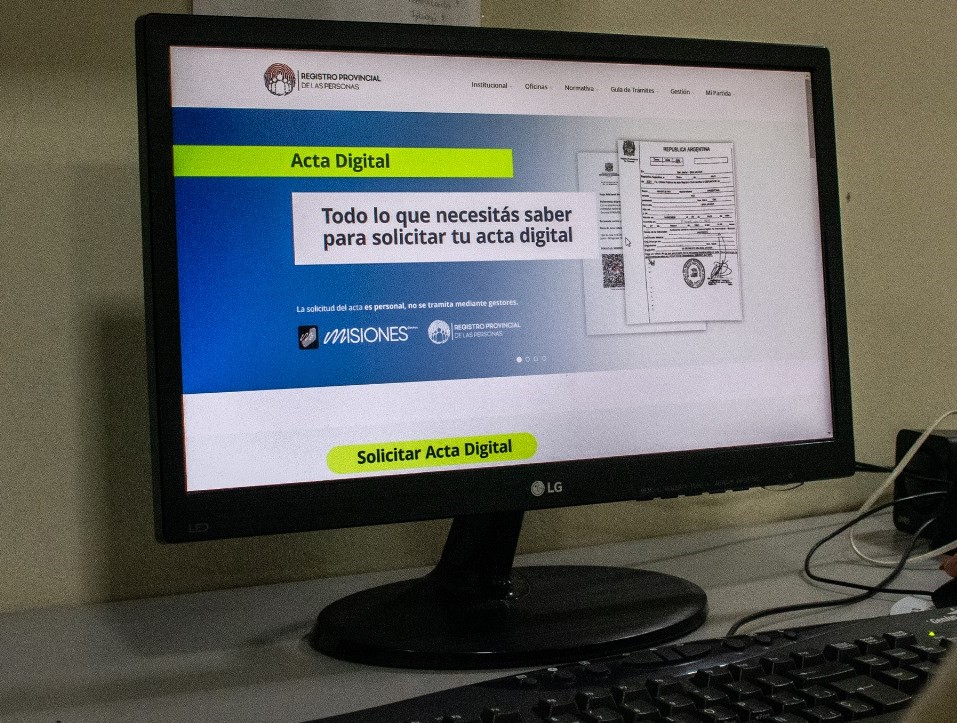 Misiones: El Registro Provincial de las Personas, avanza hacia la digitalización total de sus trámites