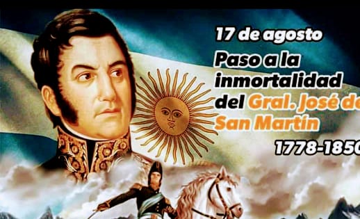 17 de Agosto: Paso a la inmortalidad del General José de San Martín - Actos oficiales