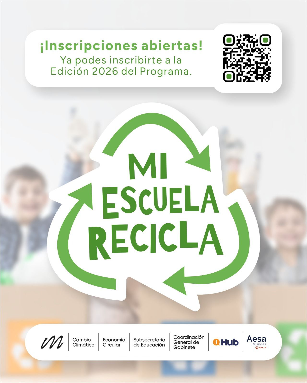 Misiones: Preinscripción al Programa “Mi Escuela Recicla 2026”
