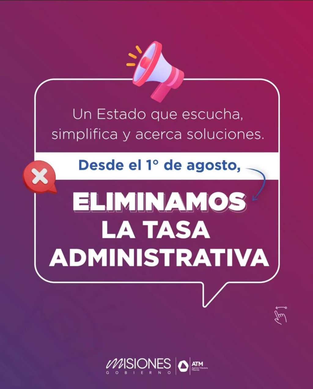 Misiones: Costo cero desde agosto, la Provincia elimina la tasa administrativa y simplifica la gestión de trámites en la ATM