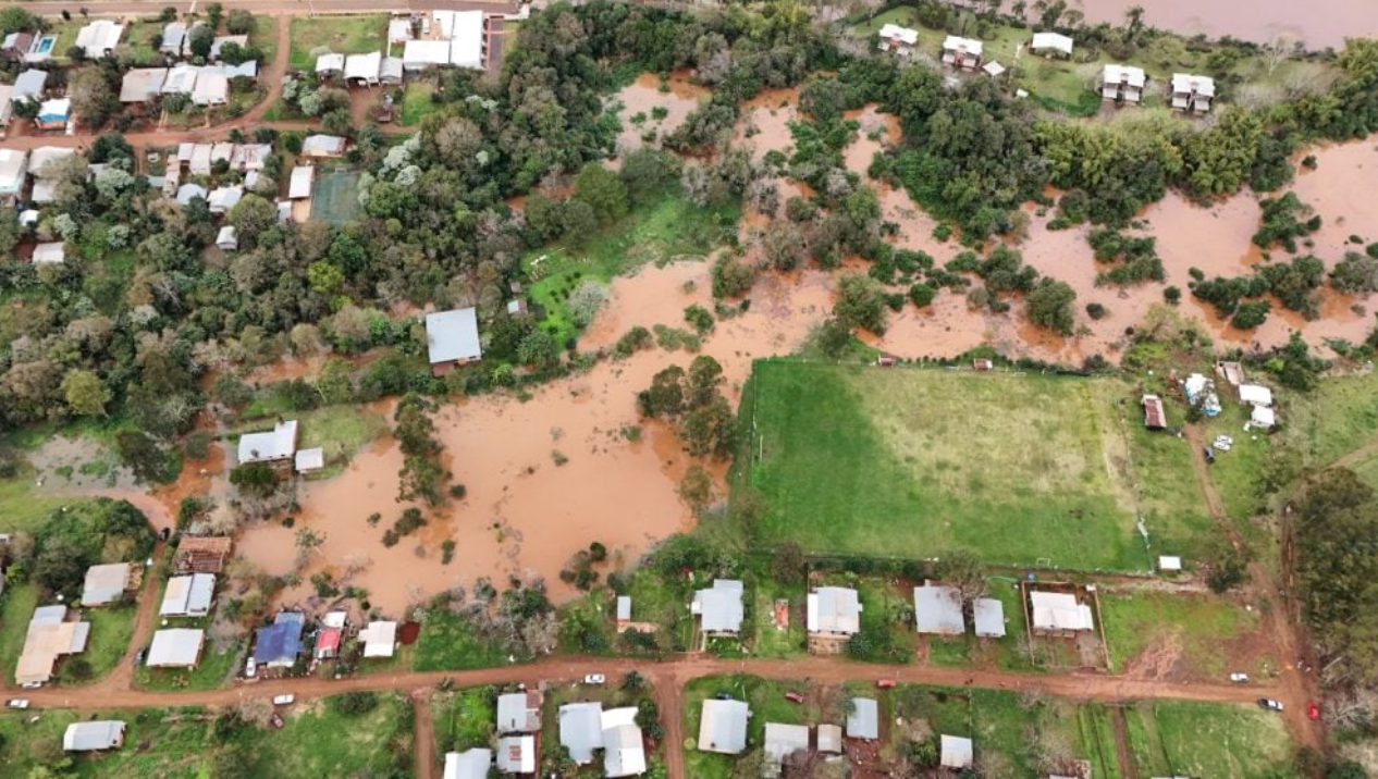 Misiones: El Soberbio podría sufrir una inundación mayor a la de 2014: El agua podría cubrir un 30% del casco urbano en octubre