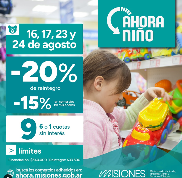 Misiones: Vigencia del Programa “Ahora Niño” 2024