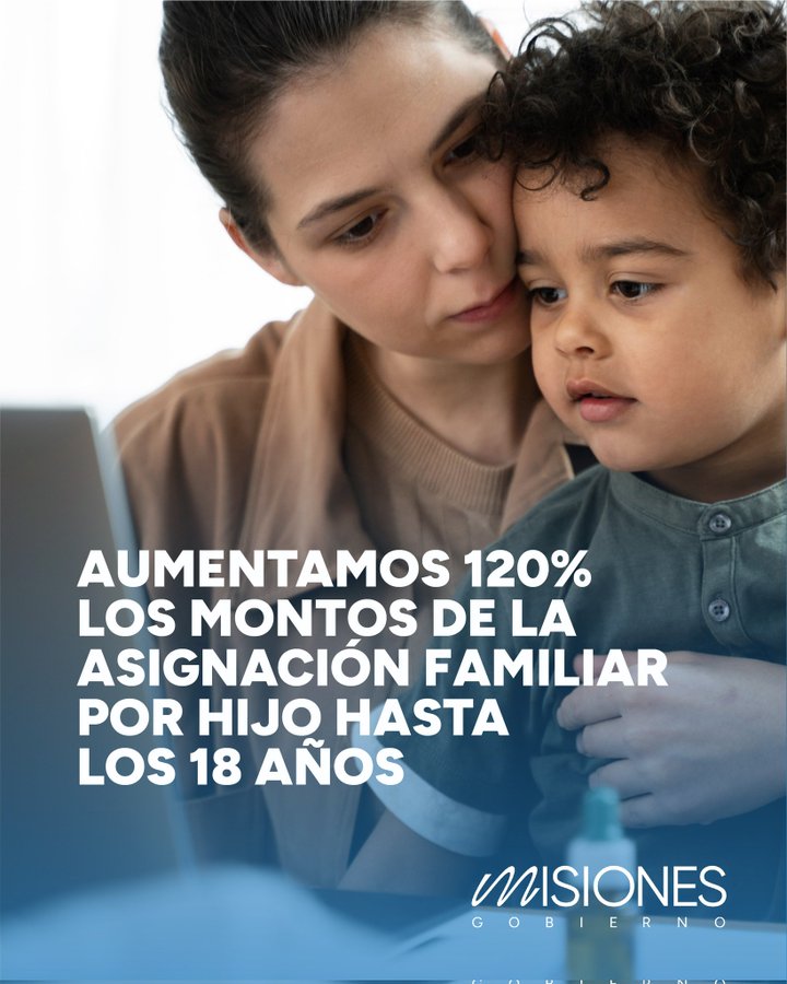 Misiones: Passalacqua confirmó aumento del 120% en las Asignaciones Familiares