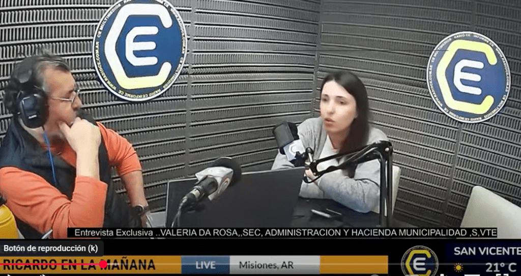 Misiones: Valeria Da Rosa resaltó la responsabilidad en la gestión municipal sanvicentina y habló de la Fiesta de la Madera que se viene