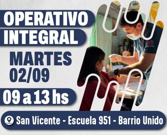 Misiones: Nuevo operativo de atención a la salud en San Vicente