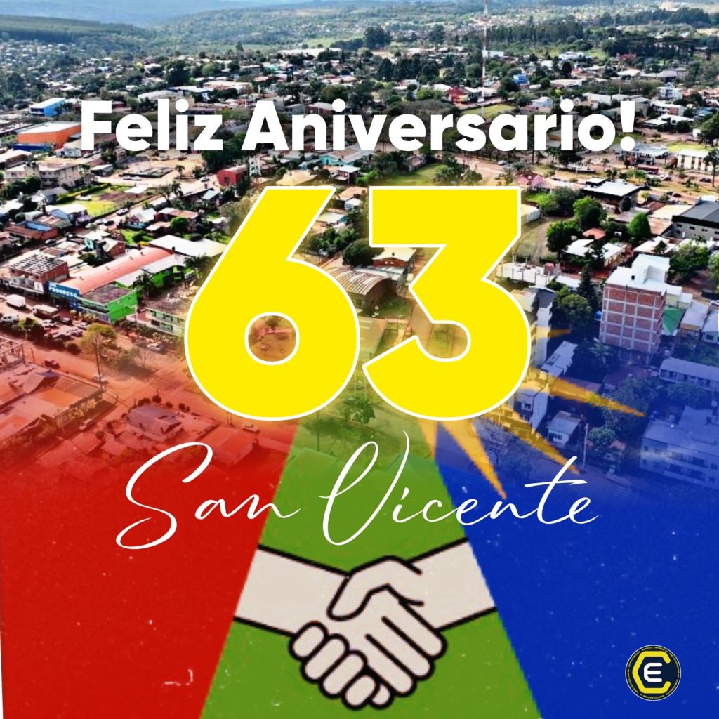 San Vicente: Acto Homenaje por los 63 años fundacionales de la localidad - Premios de la Estudiantina - Día Sto Patrono - Sorteo Bono