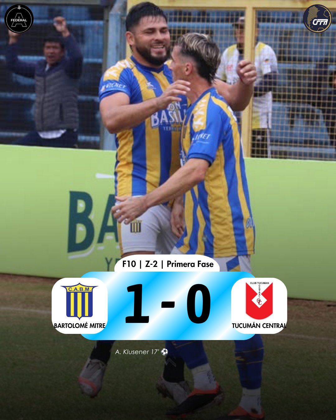 FÚTBOL – Federal A: Mitre se impuso a Tucumán Central y lidera su Zona