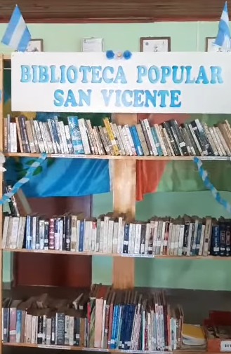 San Vicente: Cita de la Biblioteca Popular de la localidad