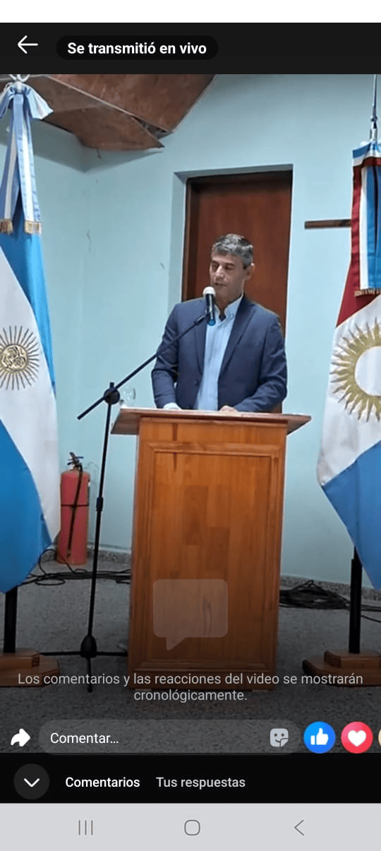 ANUNCIOS DE ARIEL VIDORET EN LA APERTURA DE SESIONES ORDINARIAS
