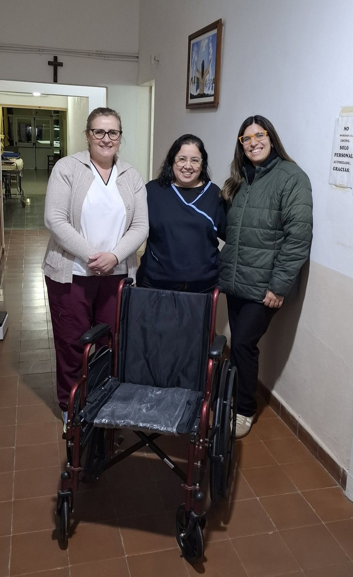 Nueva silla de ruedas para el centro medico