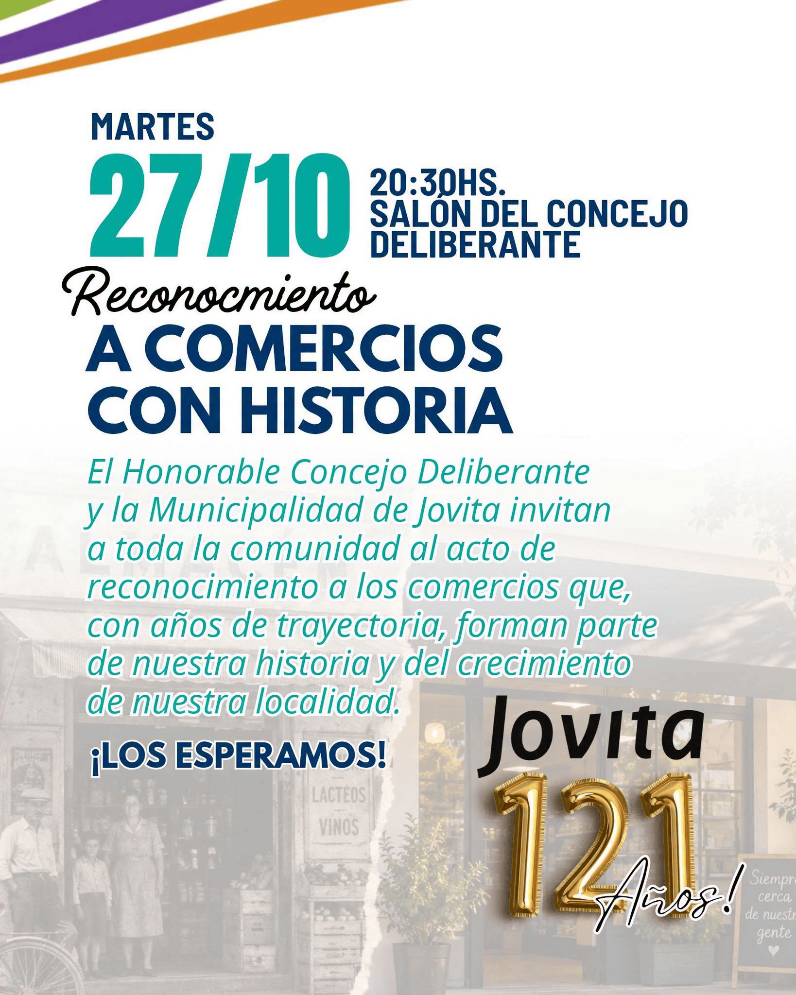 JOVITA RECONOCERÁ A COMERCIOS Y EMPRESAS LOCALES POR SU TRAYECTORIA