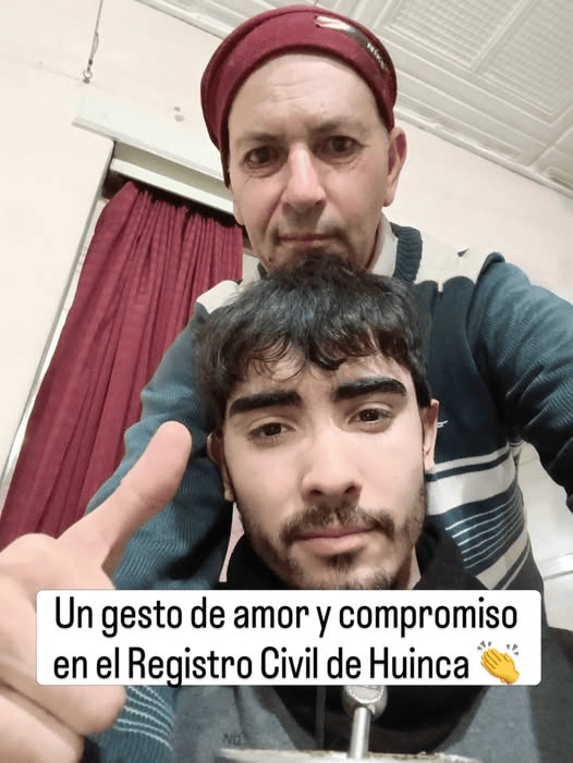 UN GESTO DE AMOR Y COMPROMISO EN EL REGISTRO CIVIL DE HUINCA RENANCÓ