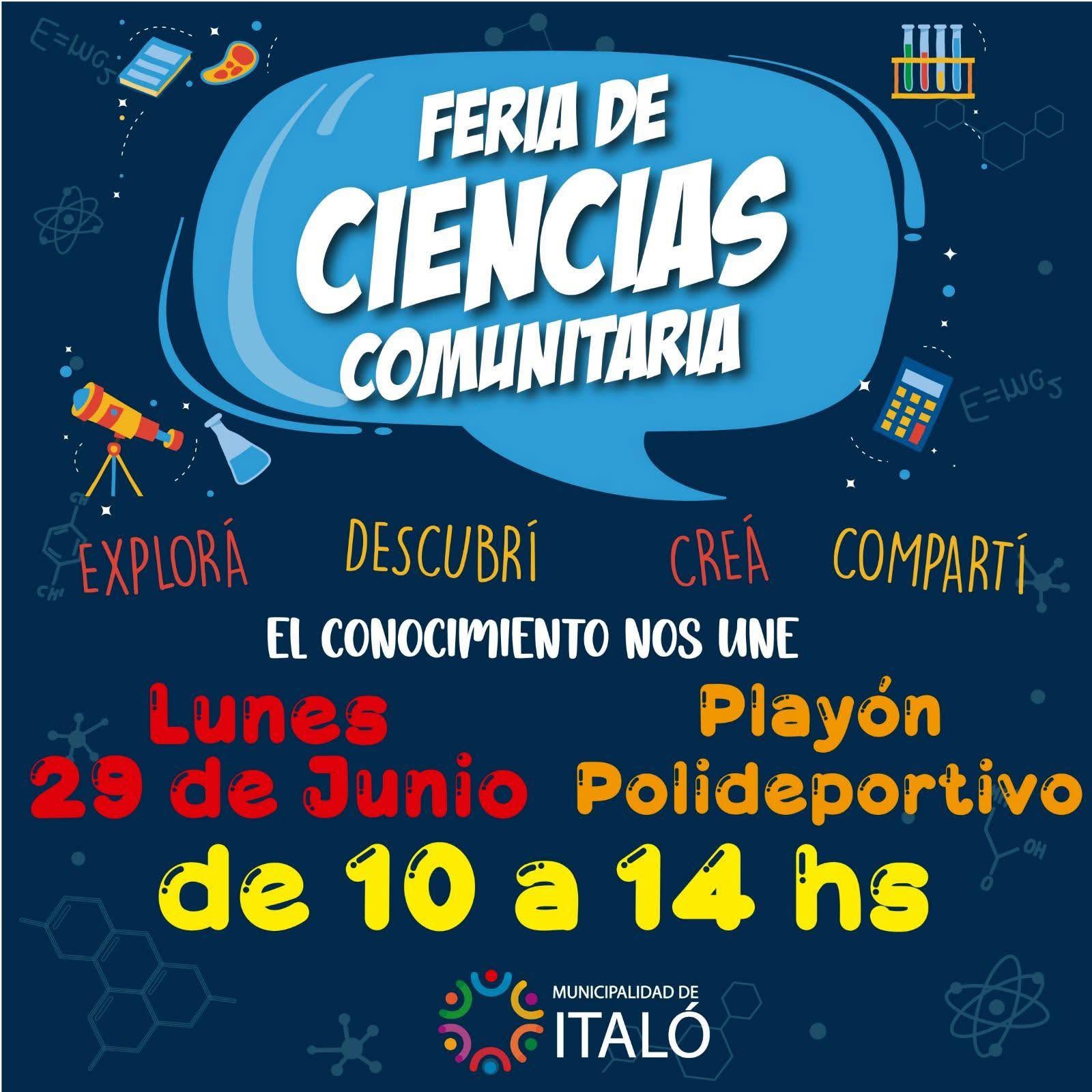 Por primera vez en nuestra localidad se llevara a cabo Feria de CIENCIAS comunitaria