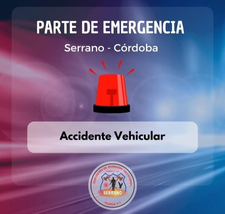 VUELCO VEHICULAR EN CAMINO RURAL DE SERRANO