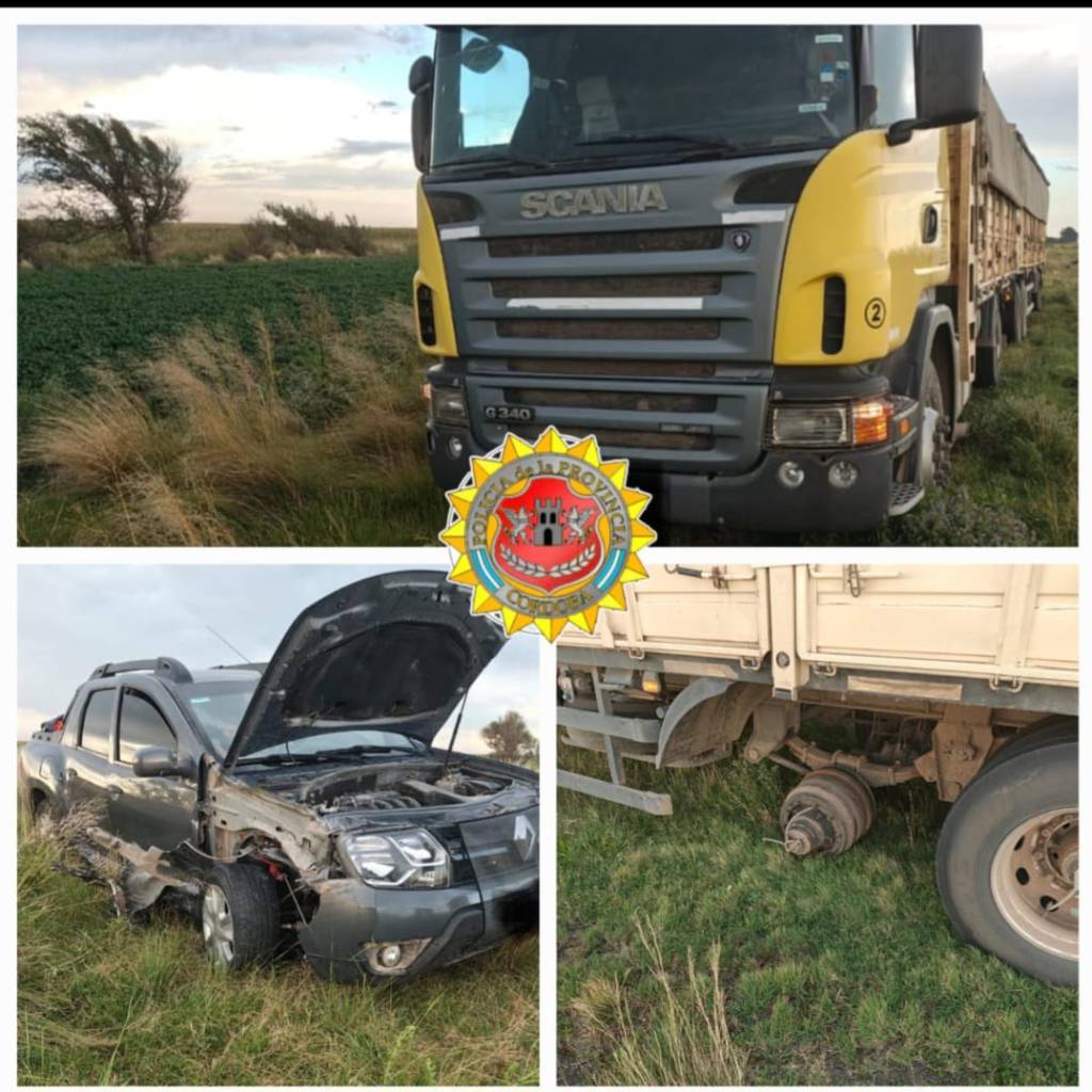 Accidente de tránsito sobre Ruta Nacional 35