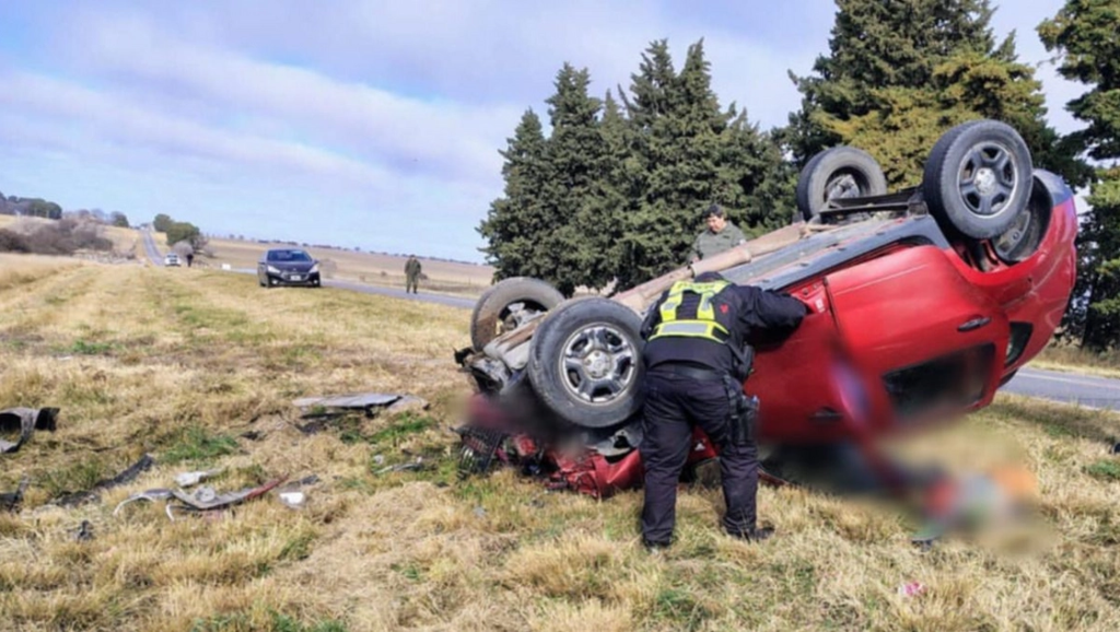 Una mujer falleció en un choque frontal en la ruta 35