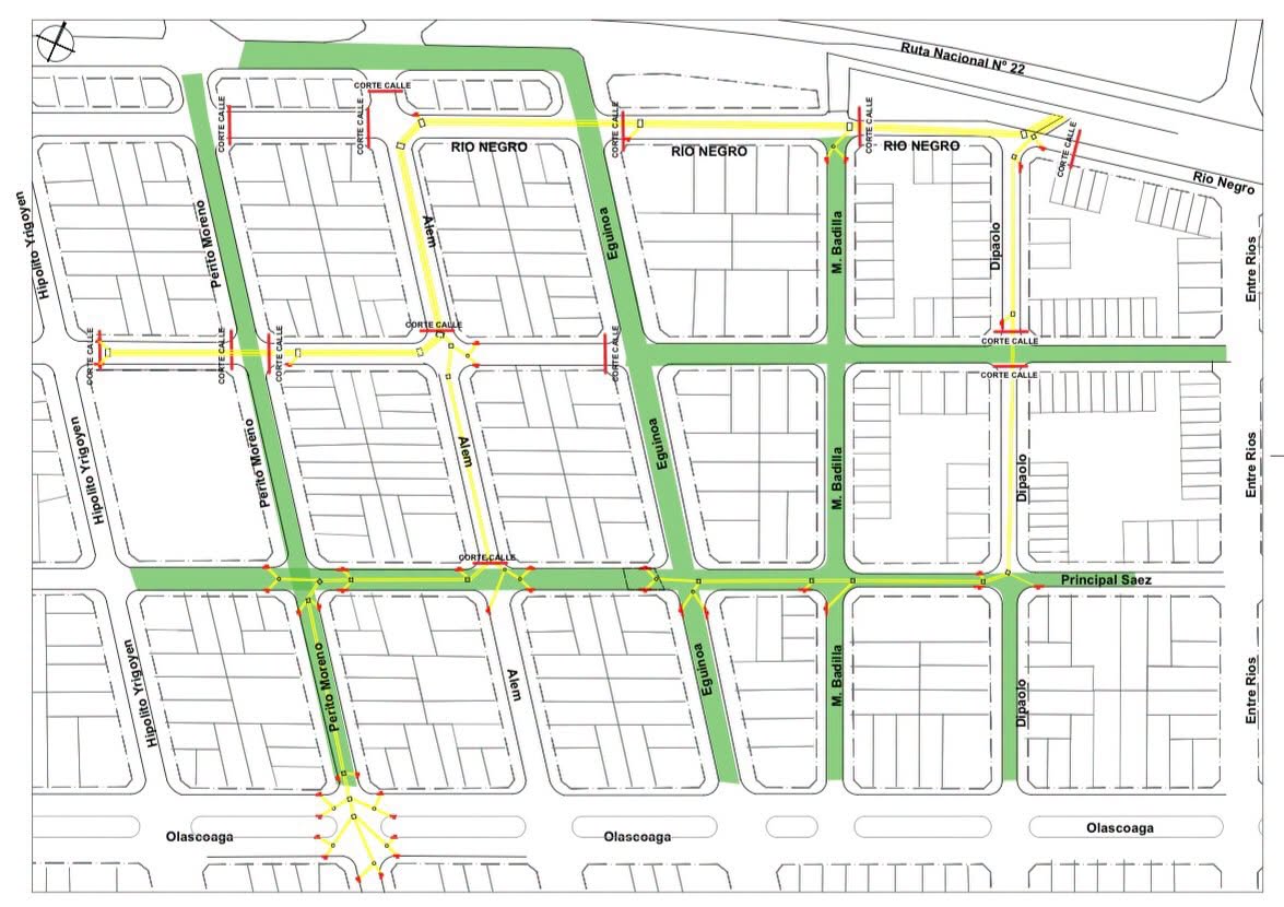 ACTUALIZACIÓN DE CORTES DE CALLES POR LA OBRA DEL PLAN DE DESAGÜES PLUVIALES