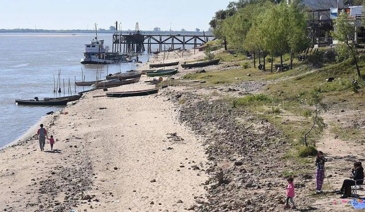 EL PARANÁ CONTINÚA EN BAJANTE