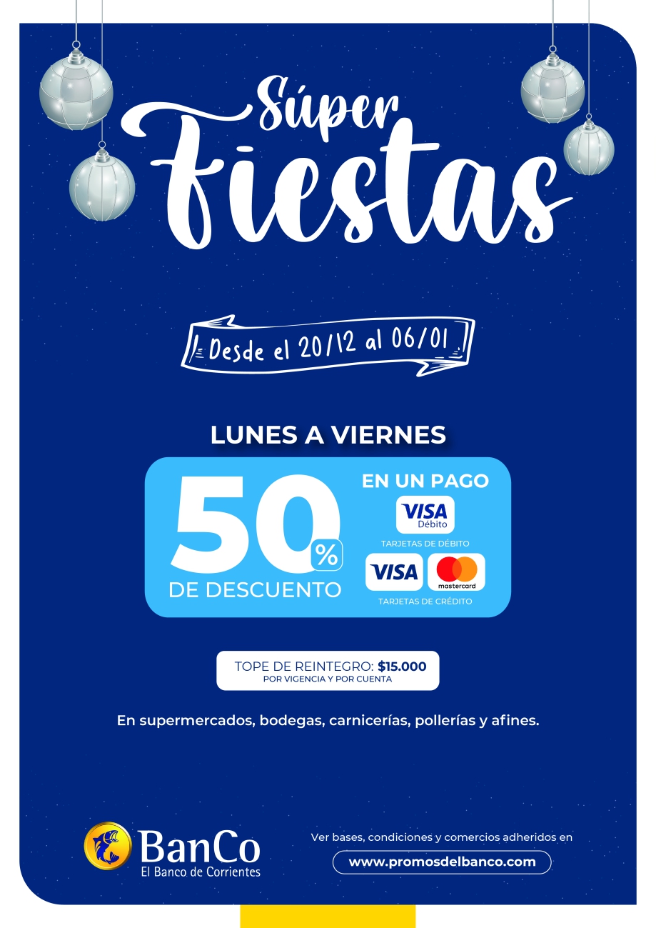Fin de año con el BanCo: descuentos de hasta 50% y cuotas sin interés
