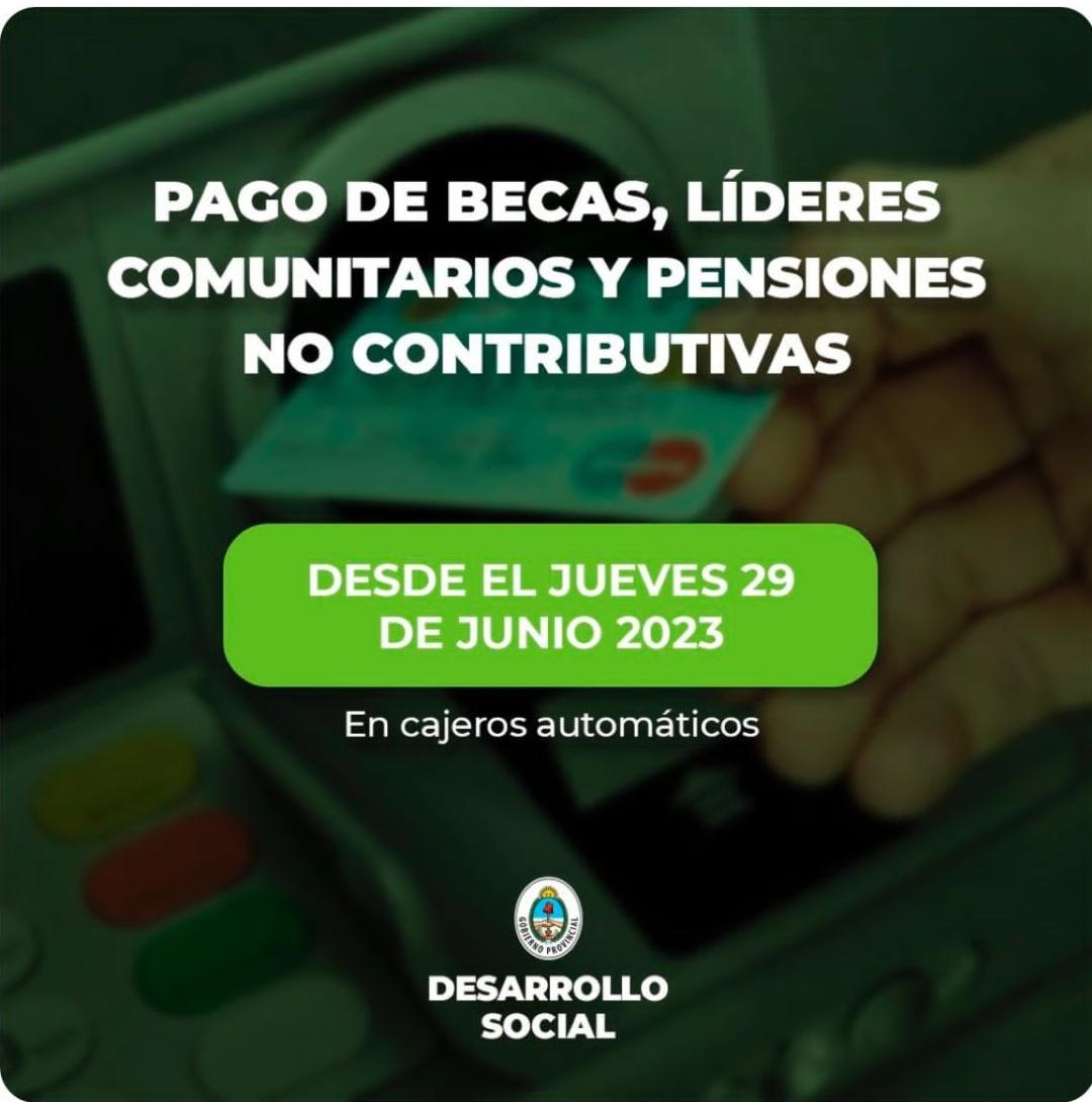 ANUNCIARON EL PAGO DE BECAS Y PENSIONES
