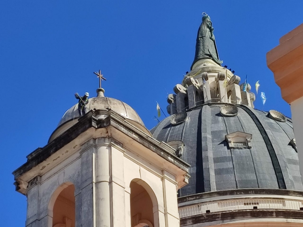 COMENZARON LOS TRABAJOS DE MANTENIMIENTO DE LA BASÍLICA