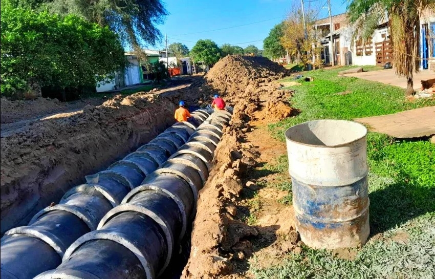 FINALIZAN LOS TRABAJOS DE DESAGÜES PLUVIALES EN ITATÍ