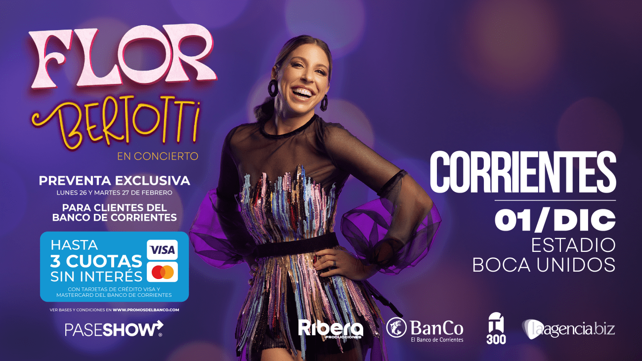 Flor Bertotti y Lucas Sugo en Corrientes: promociones y beneficios exclusivos para clientes del BanCo