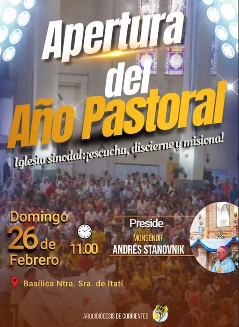 LA IGLESIA DE CORRIENTES ABRIRÁ EL AÑO PASTORAL DESDE ITATÍ