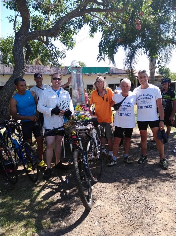 PEREGRINACIÓN CICLÍSTICA DE MISIONES PARTE HACIA ITATÍ