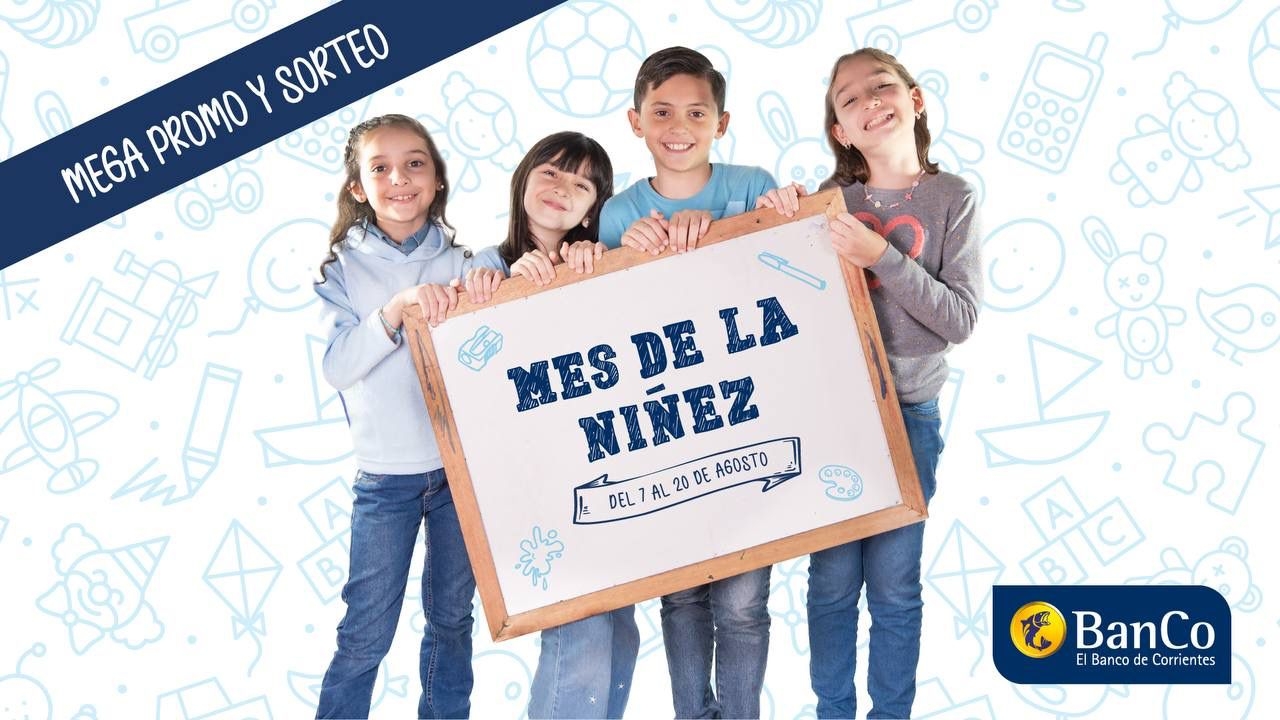 Día de la Niñez: clientes del Banco de Corrientes tendrán 40% de descuento y 3 cuotas sin interés con sus tarjetas de crédito