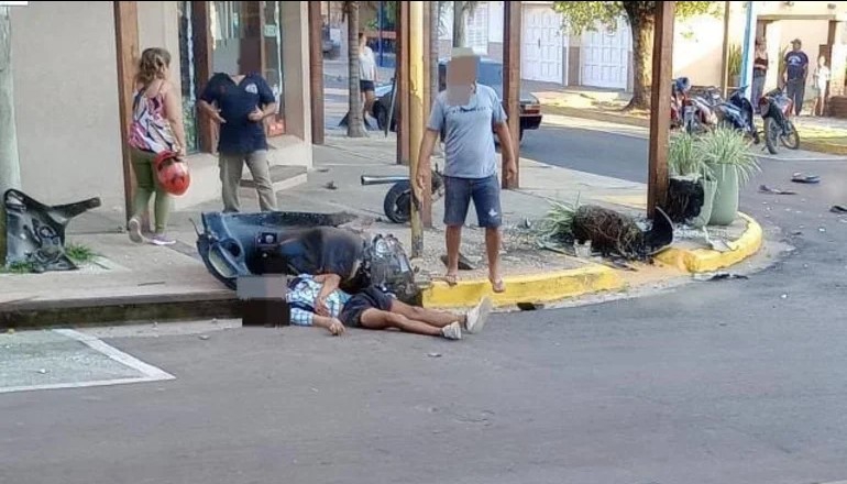GRAVE ACCIDENTE EN BELLA VISTA