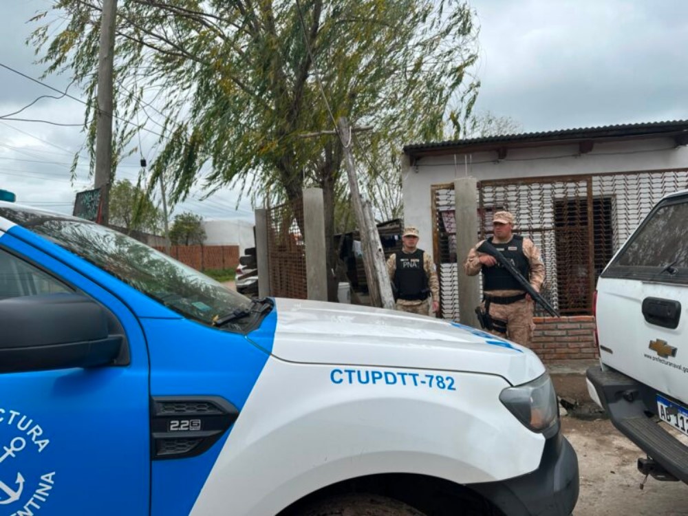 OCHO DETENIDOS EN MEGAOPERATIVO ANTIDROGAS EN GOYA