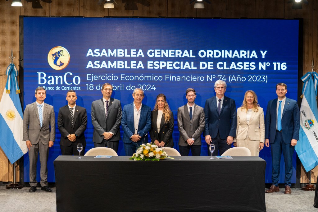 POR UNANIMIDAD La Asamblea de Accionistas aprobó el Ejercicio Económico Financiero 2023 del Banco de Corrientes