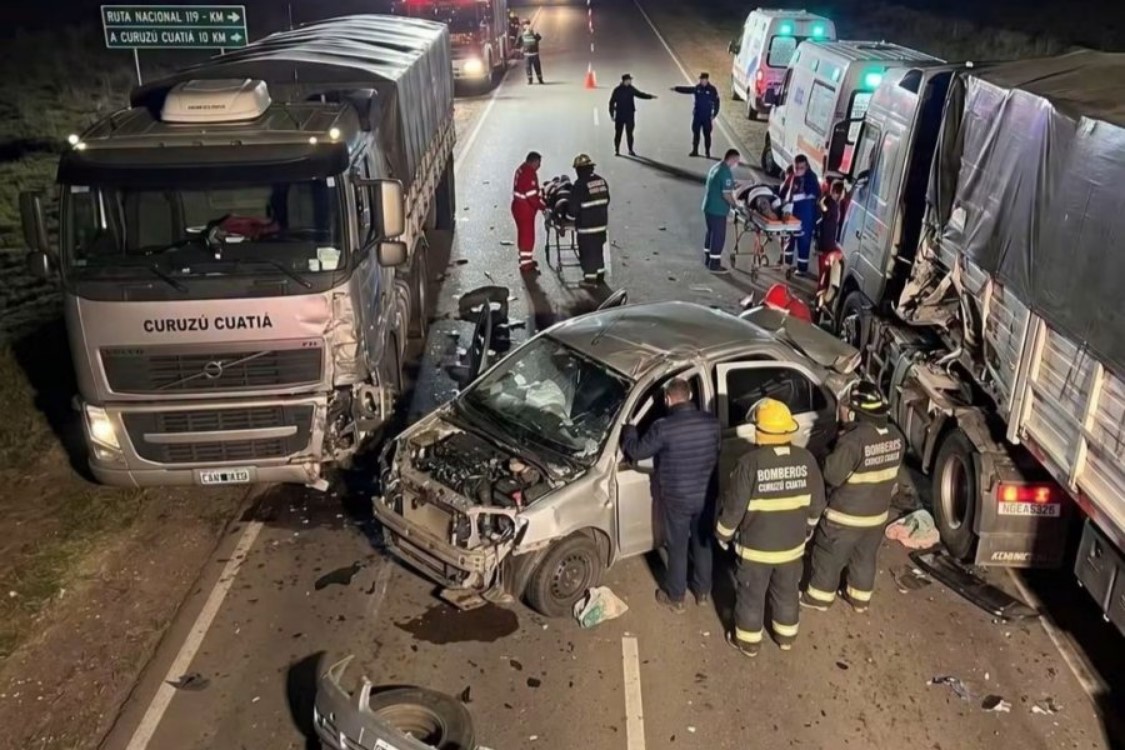 VARIOS HERIDOS EN IMPRESIONANTE ACCIDENTE SOBRE LA RN119