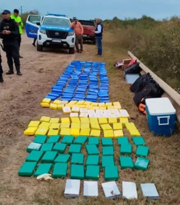Mujer detenida por el secuestro de 260 kilos de cocaína en Entre Ríos.