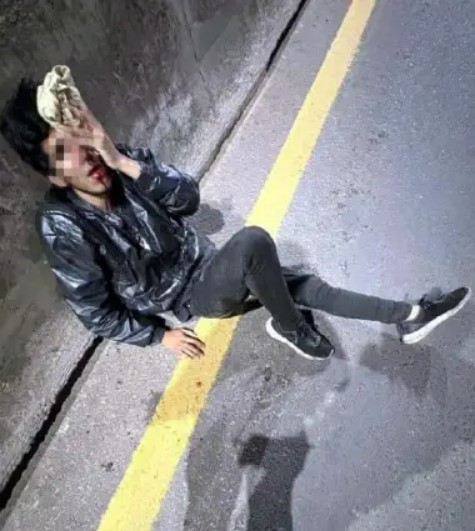 BRUTAL ASALTO A UN JOVEN SOBRE LA RUTA 5