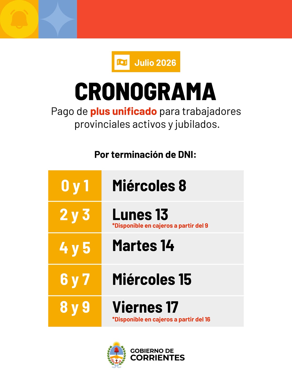 PAGAN EL PLUS UNIFICADO PARA ESTATALES PROVINCIALES