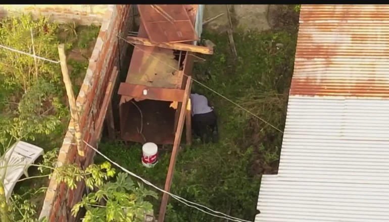 CASO LOAN: EXCAVARON EN EL PATIO DE LA CASA DEL MATRIMONIO DETENIDO