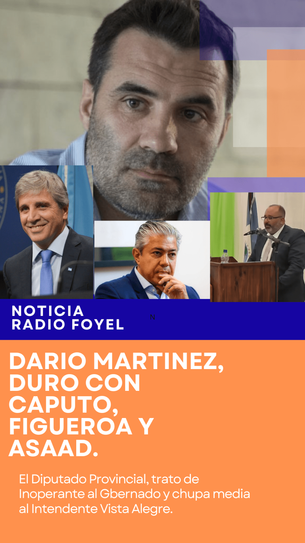 DARIO MARTINEZ DURO CON CAPUTO, FIGUEROA Y ASAAD