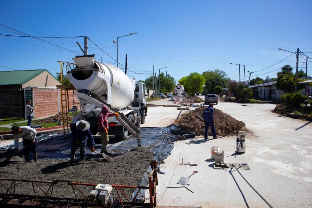 La obra de renovación de la avenida Bellomo entró en su etapa final