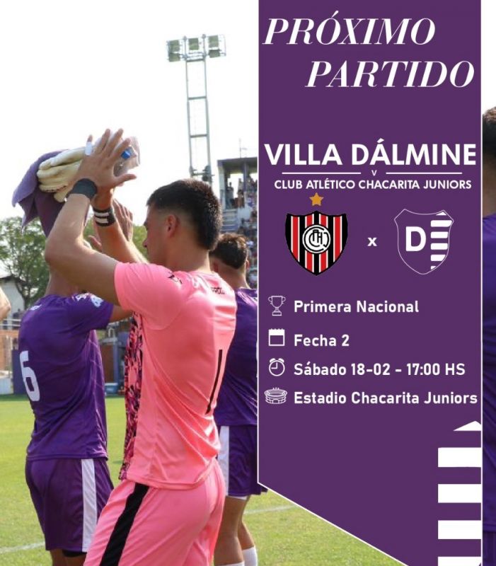 Villa Dálmine vs Chacarita Juniors : día, horario y árbitro confirmado