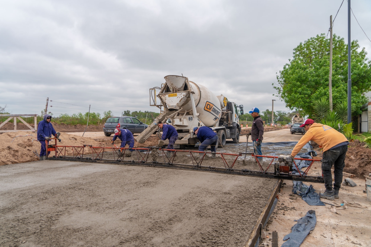 El Municipio avanza con la repavimentación de la avenida Bellomo