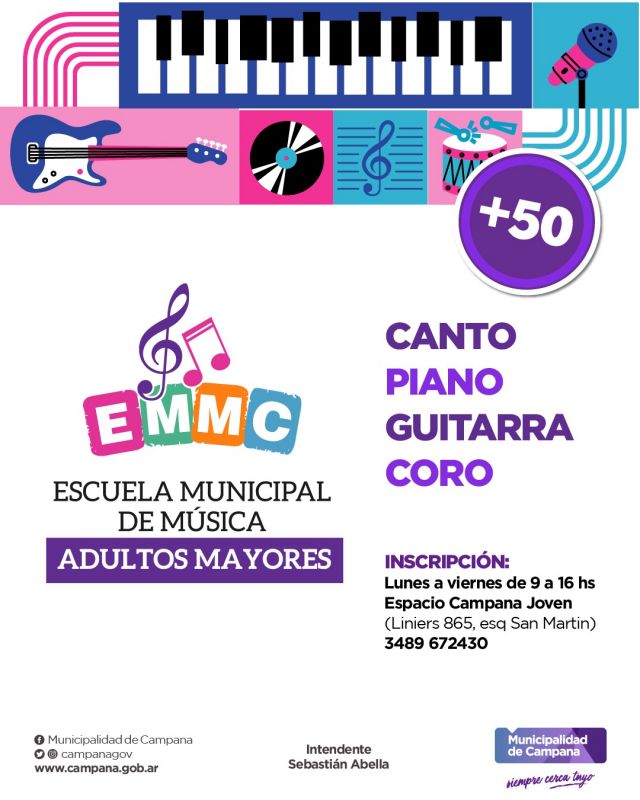 Se lanza la Escuela Municipal de Música para Adultos Mayores