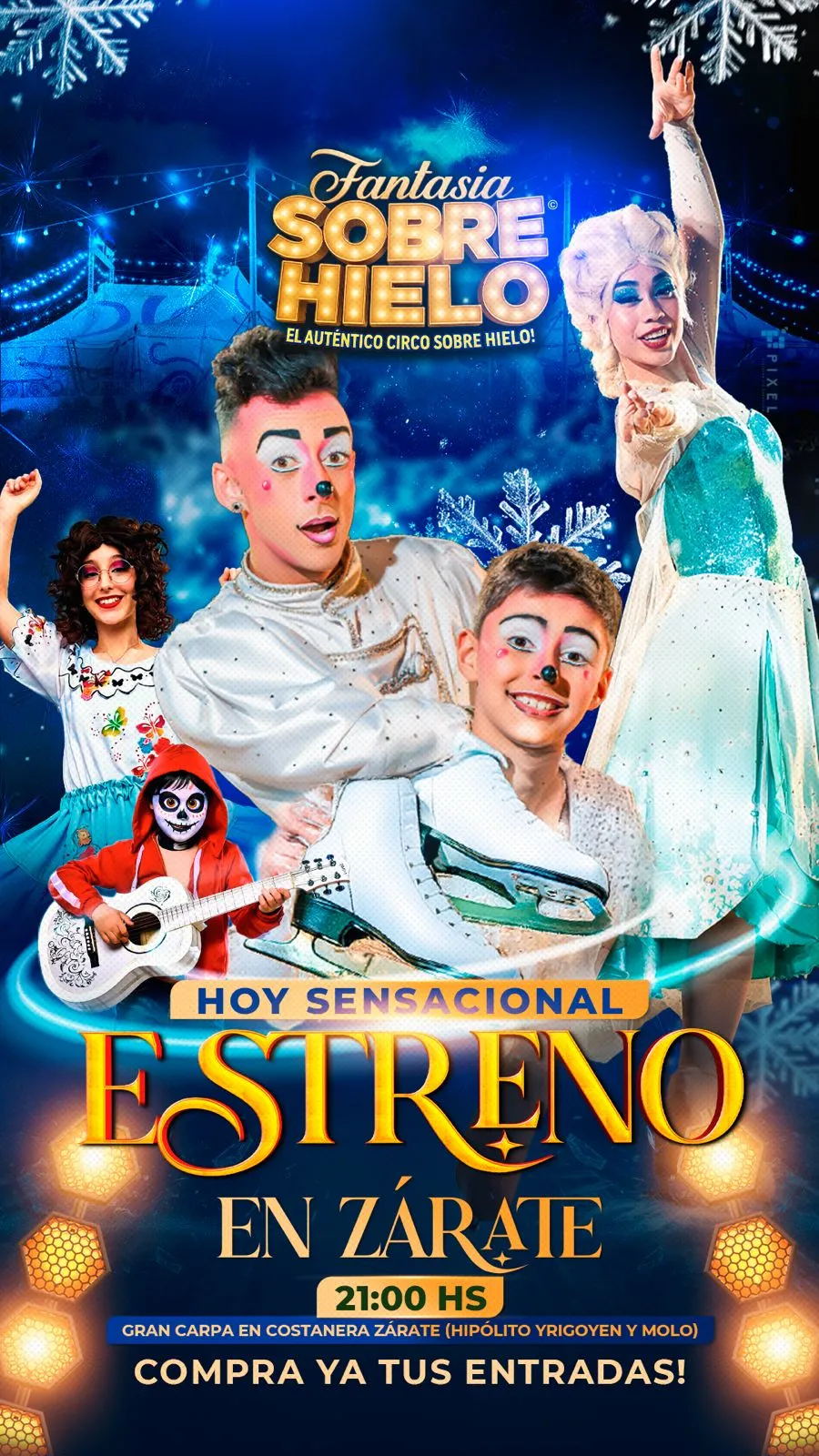 Hoy gran debut del Circo "Fantasia sobre Hielo" en Zárate