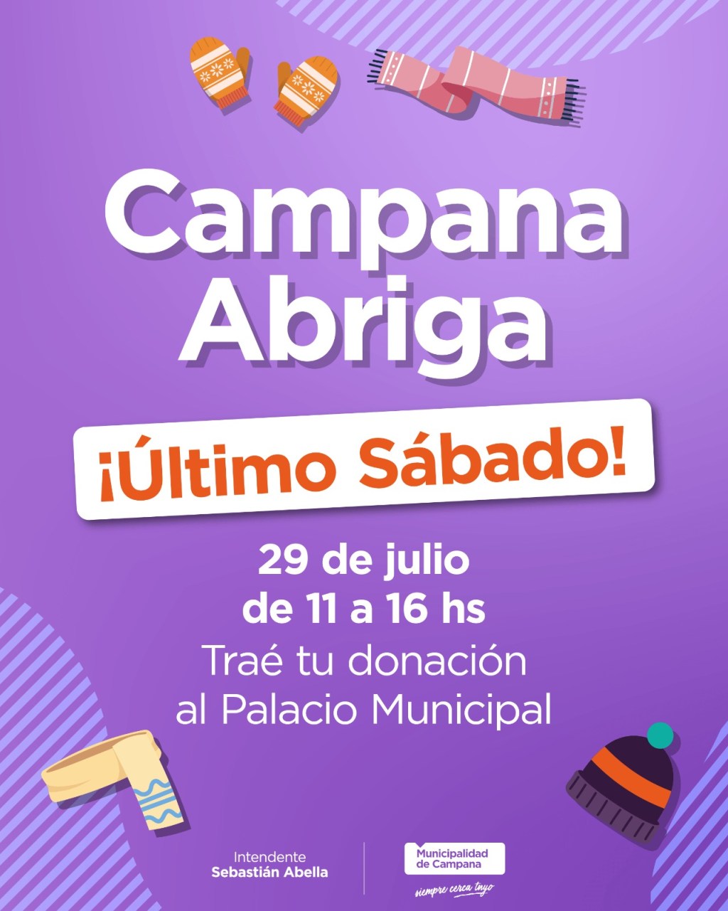 Este sábado finaliza “Campana Abriga”