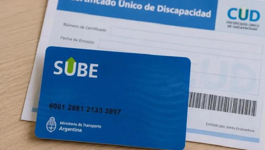 Informan sobre la vinculación del CUD a la tarjeta SUBE para acceder al boleto gratuito